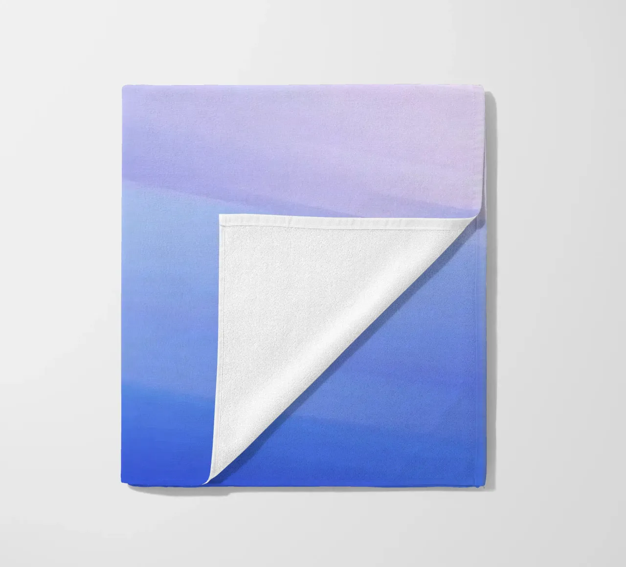 Abstract swirl of blue and pink colors creating a dreamy art beach towel by DesignDoodle
