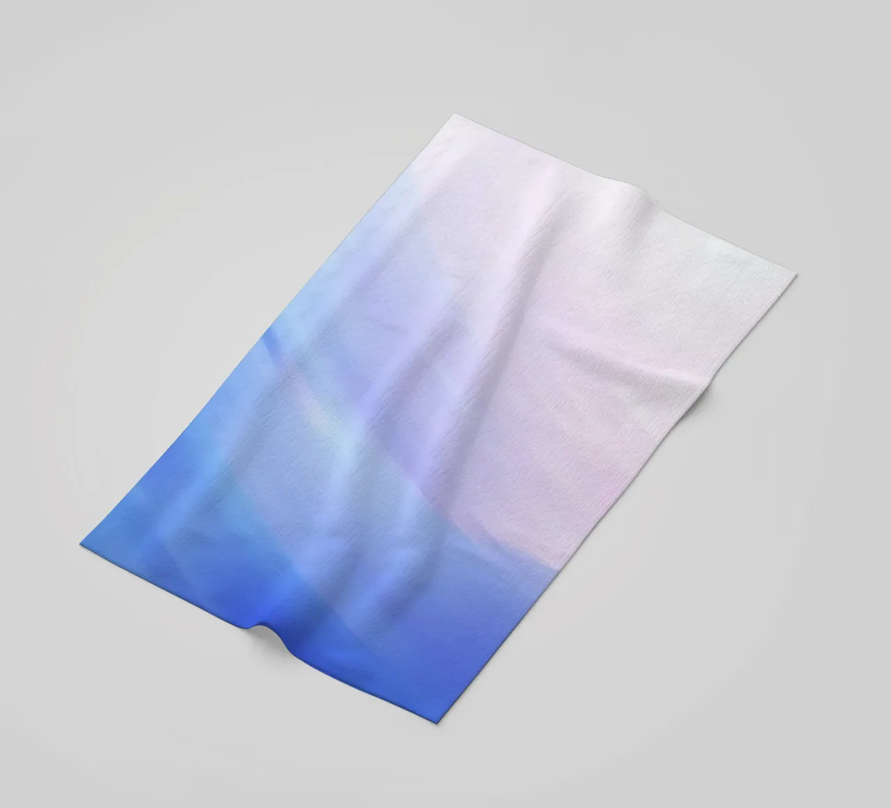 Abstract swirl of blue and pink colors creating a dreamy art beach towel by DesignDoodle