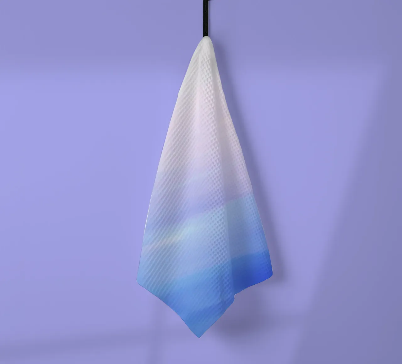 Abstract swirl of blue and pink colors creating a dreamy art tea towel by DesignDoodle