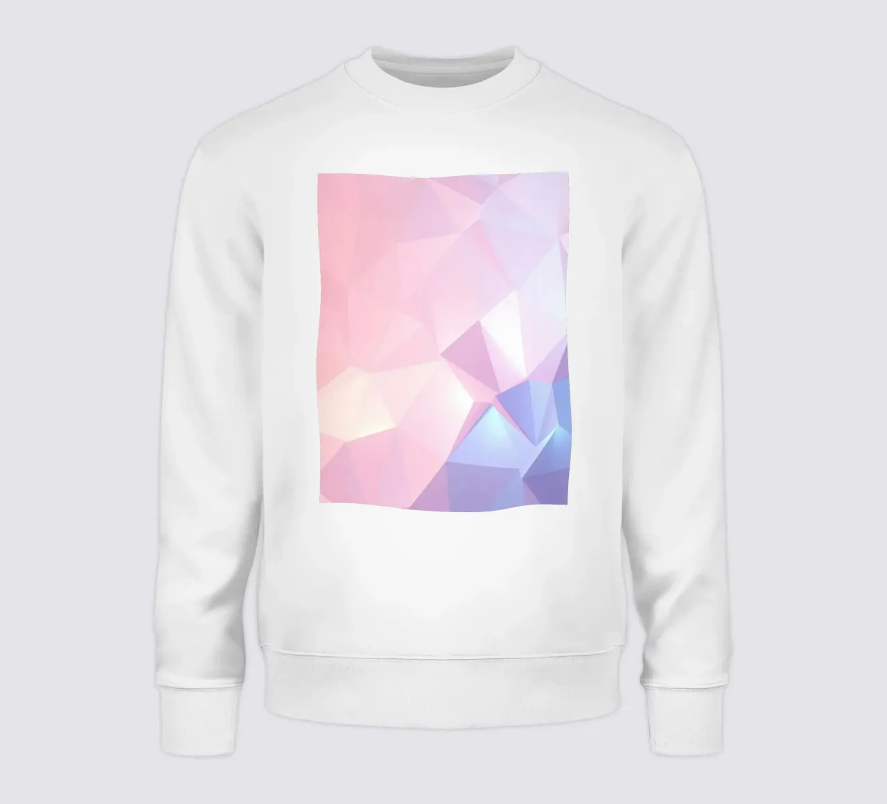 geometric pattern with soft pastels creating calming atmosph sweatshirt by DesignDoodle