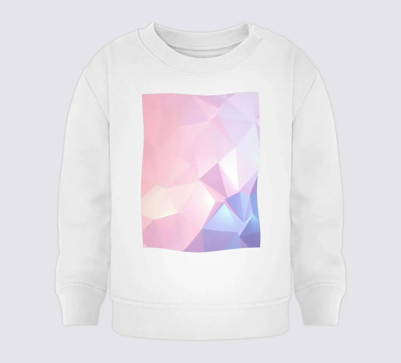 geometric pattern with soft pastels creating calming atmosph baby sweatshirt by DesignDoodle