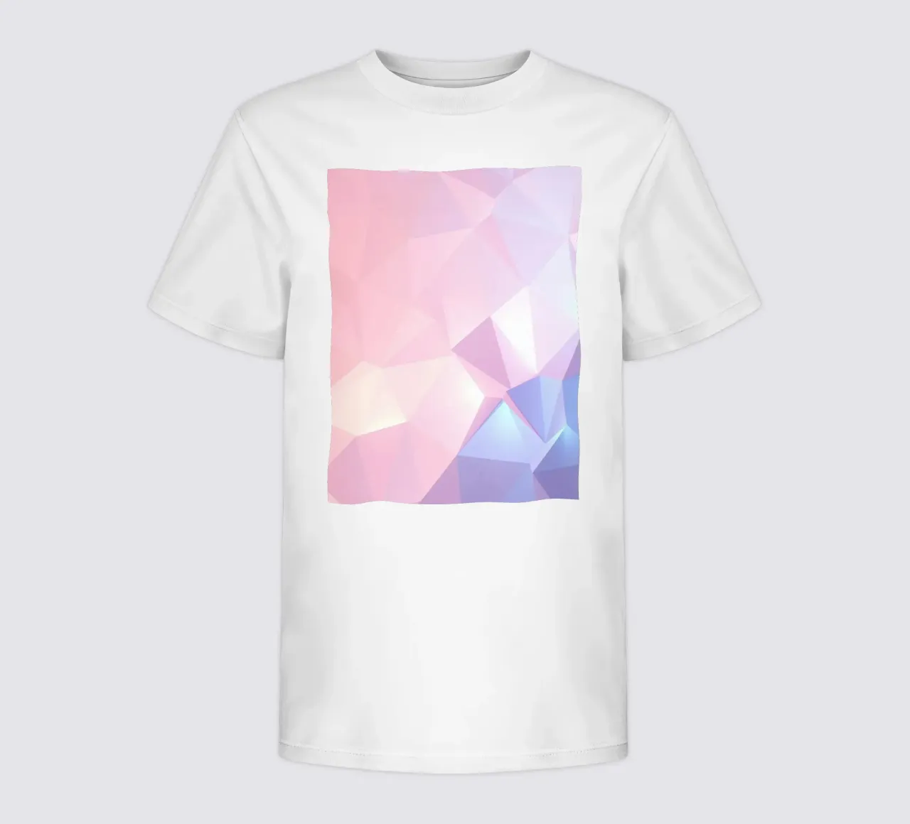 geometric pattern with soft pastels creating calming atmosph kids t-shirt by DesignDoodle