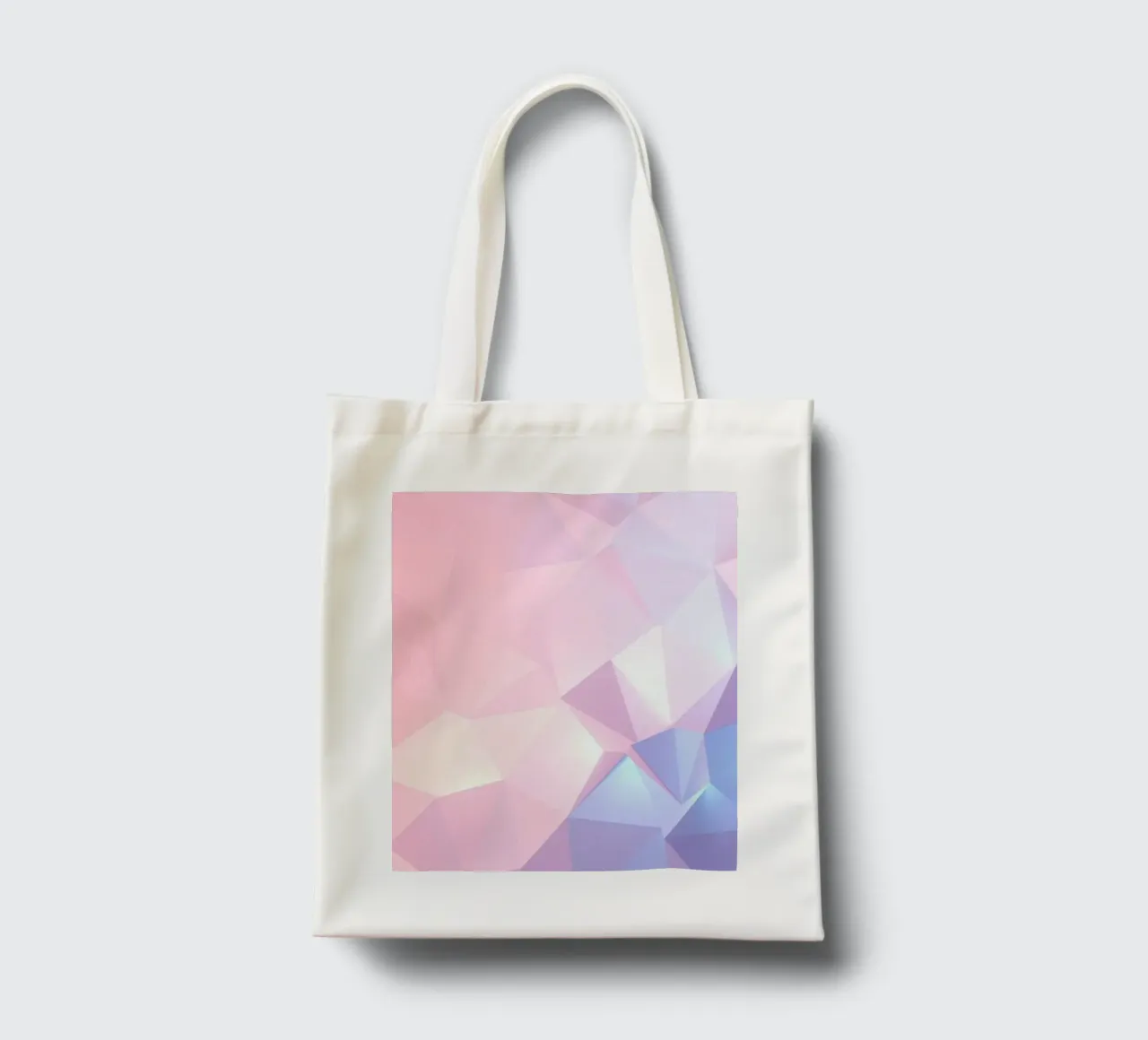 geometric pattern with soft pastels creating calming atmosph tote bag by DesignDoodle