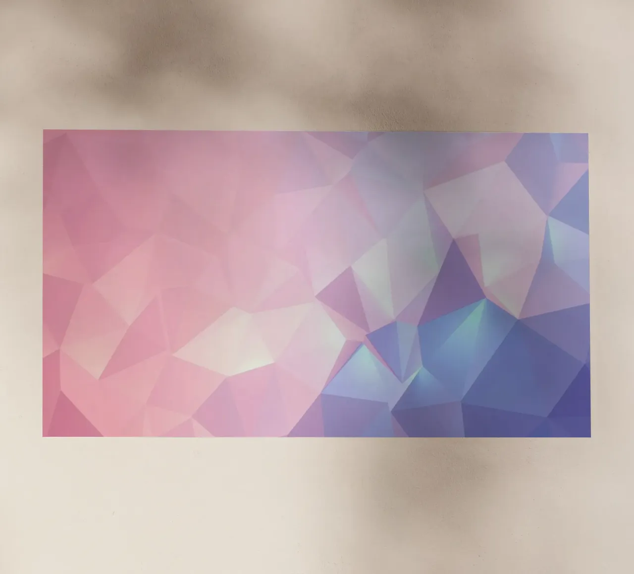 geometric pattern with soft pastels creating calming atmosph backlit film by DesignDoodle
