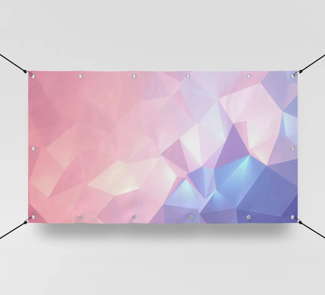 geometric pattern with soft pastels creating calming atmosph pvc cover by DesignDoodle