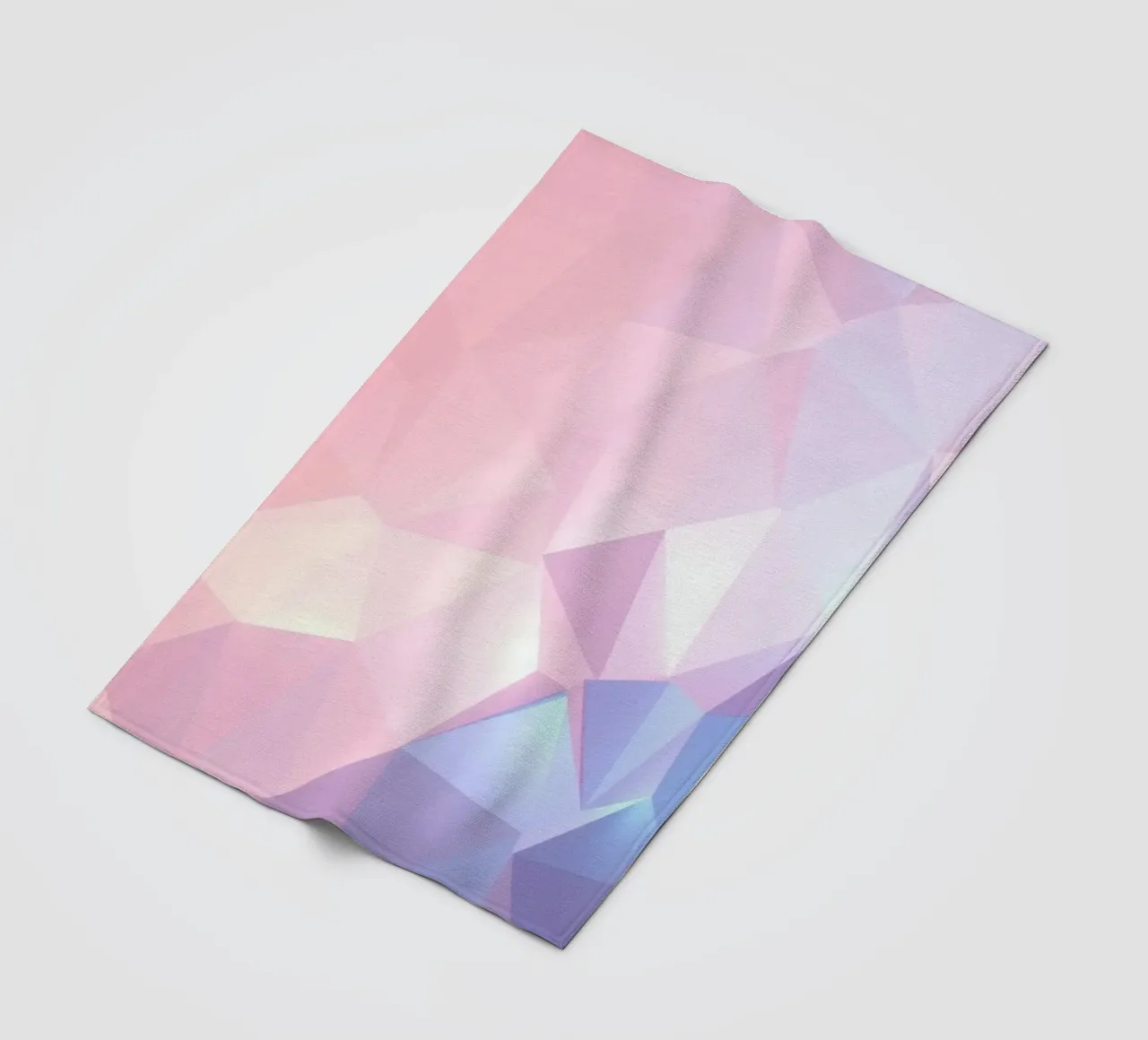 geometric pattern with soft pastels creating calming atmosph fleece blanket by DesignDoodle