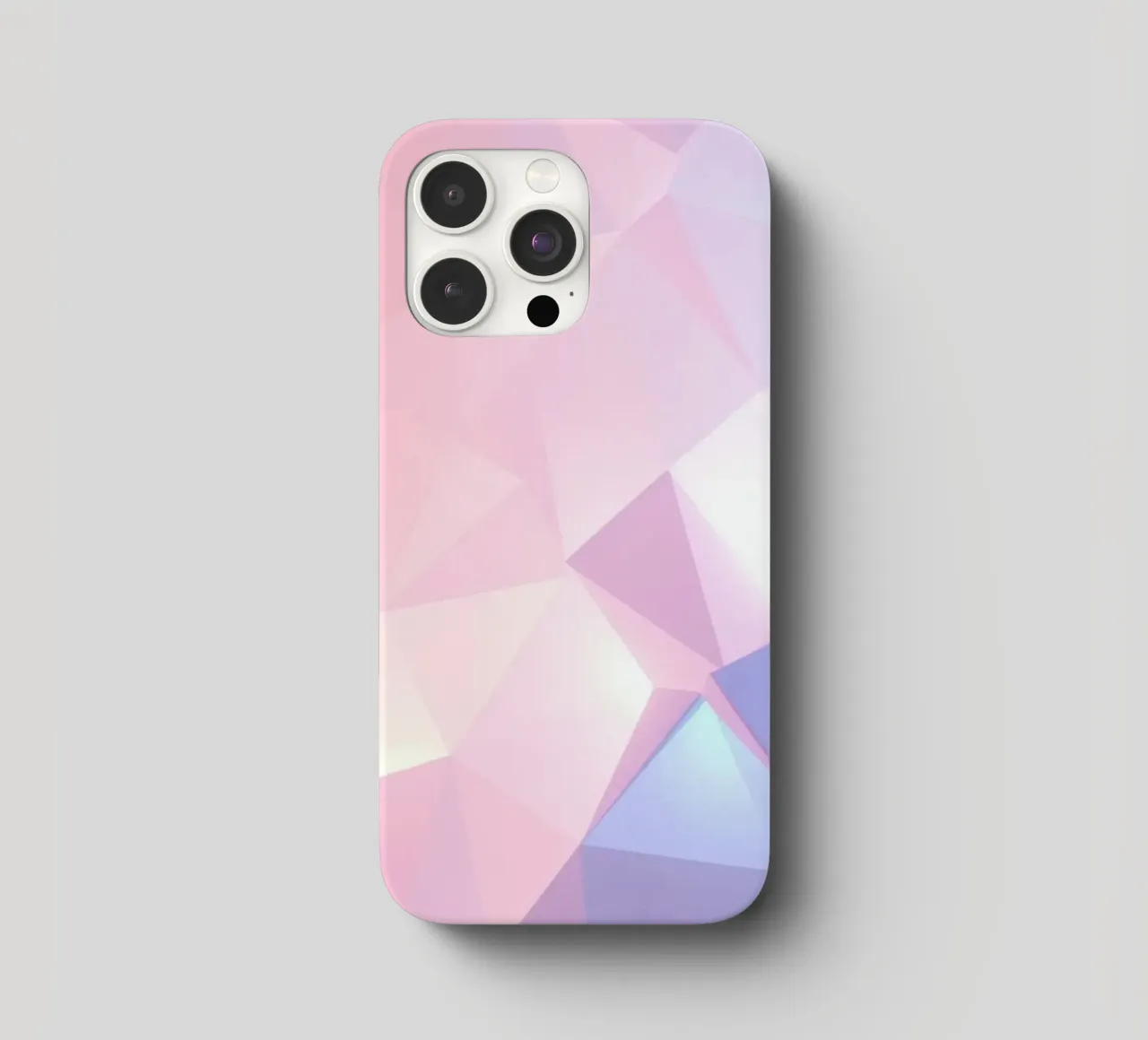 geometric pattern with soft pastels creating calming atmosph iphone case by DesignDoodle
