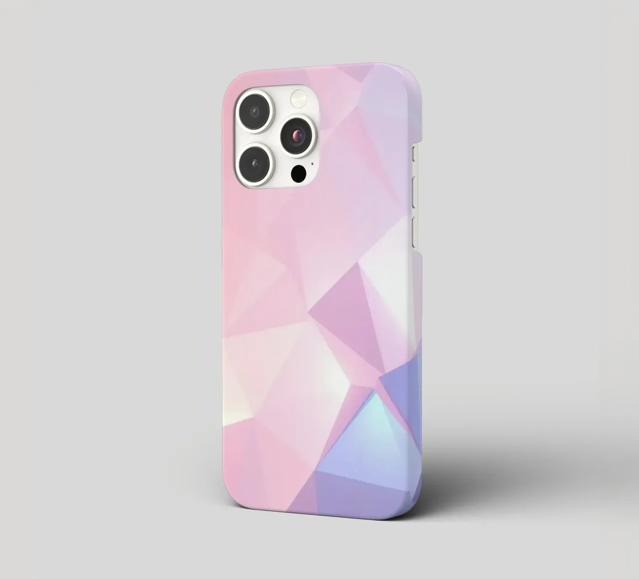 geometric pattern with soft pastels creating calming atmosph iphone case by DesignDoodle