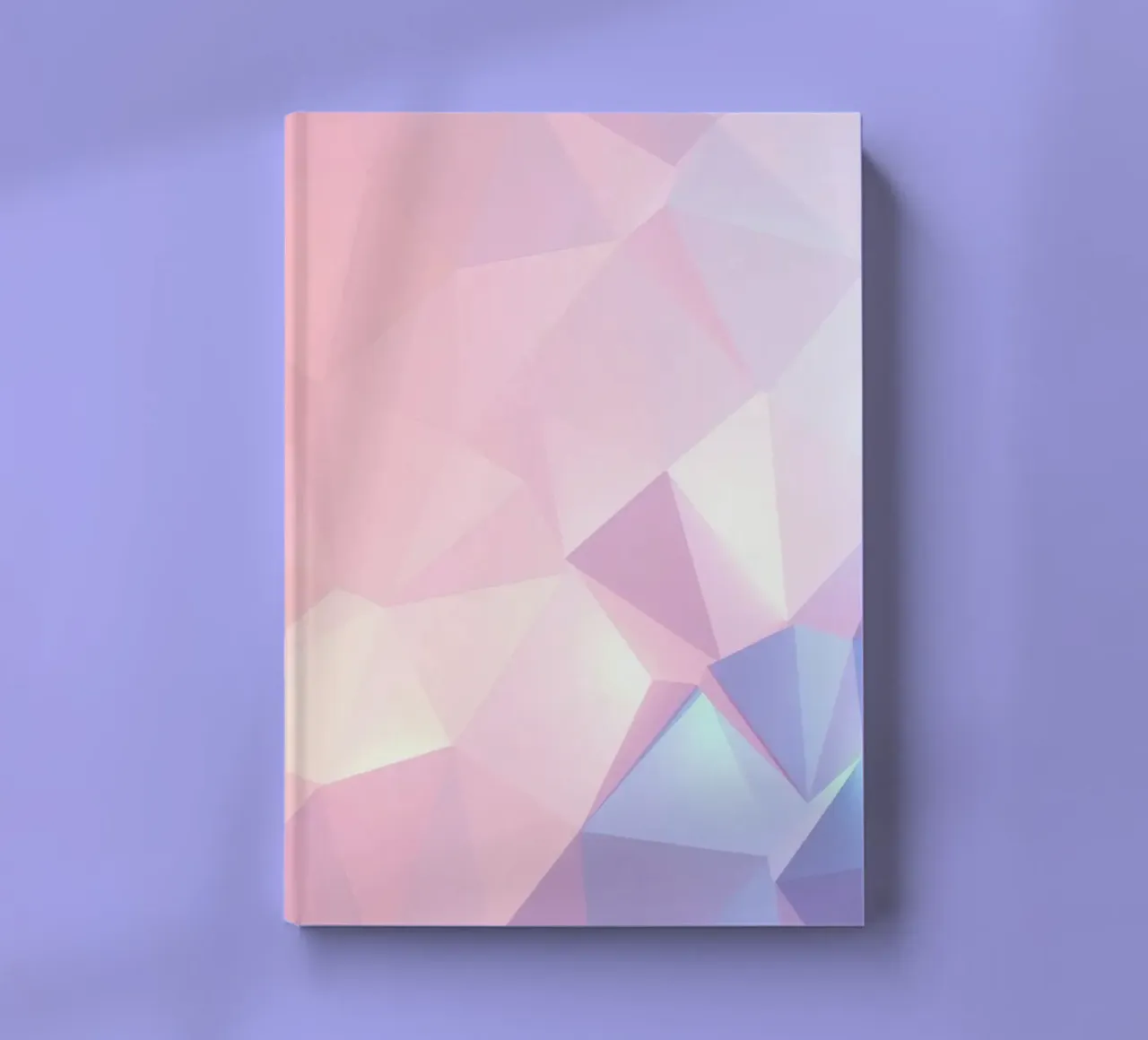 geometric pattern with soft pastels creating calming atmosph notebook by DesignDoodle