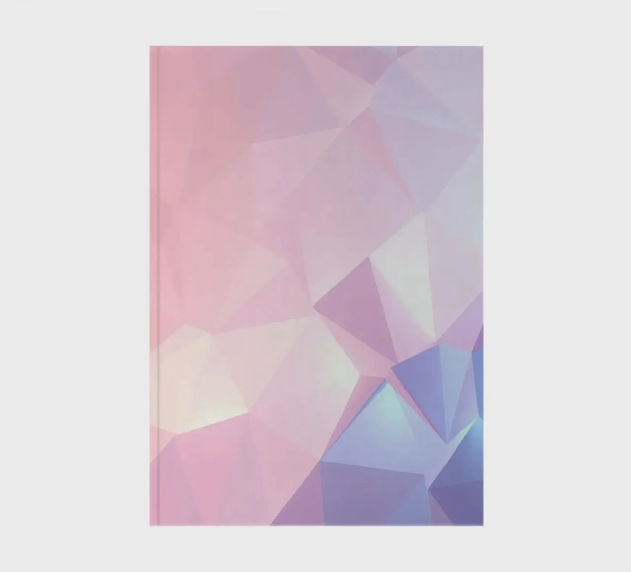 geometric pattern with soft pastels creating calming atmosph notebook by DesignDoodle