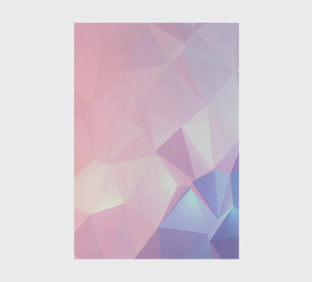 geometric pattern with soft pastels creating calming atmosph notebook by DesignDoodle