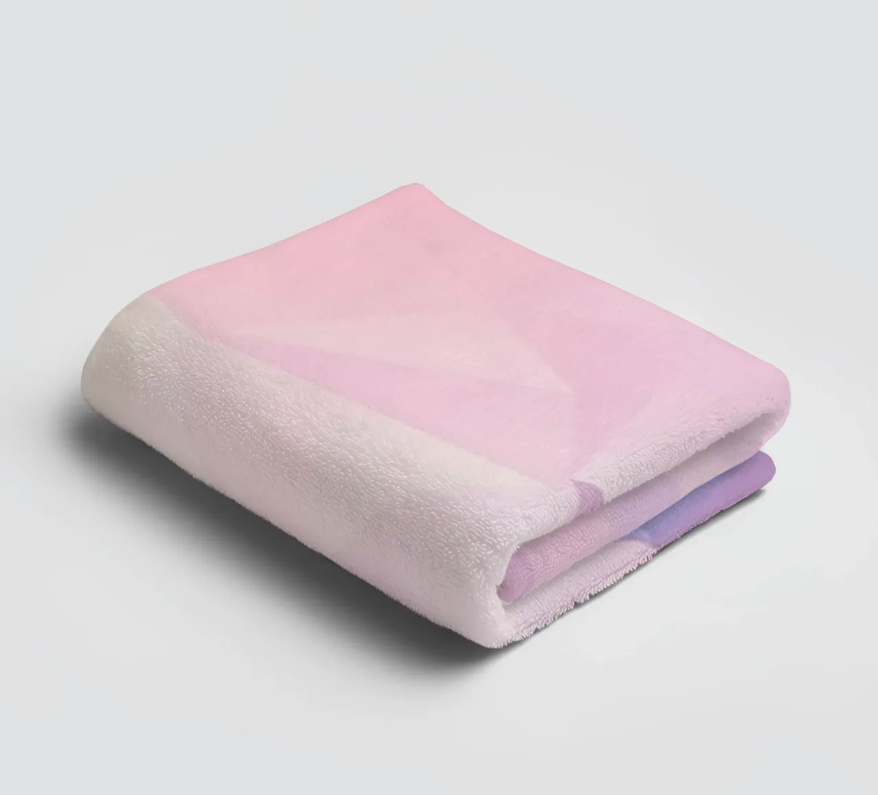 geometric pattern with soft pastels creating calming atmosph towel by DesignDoodle