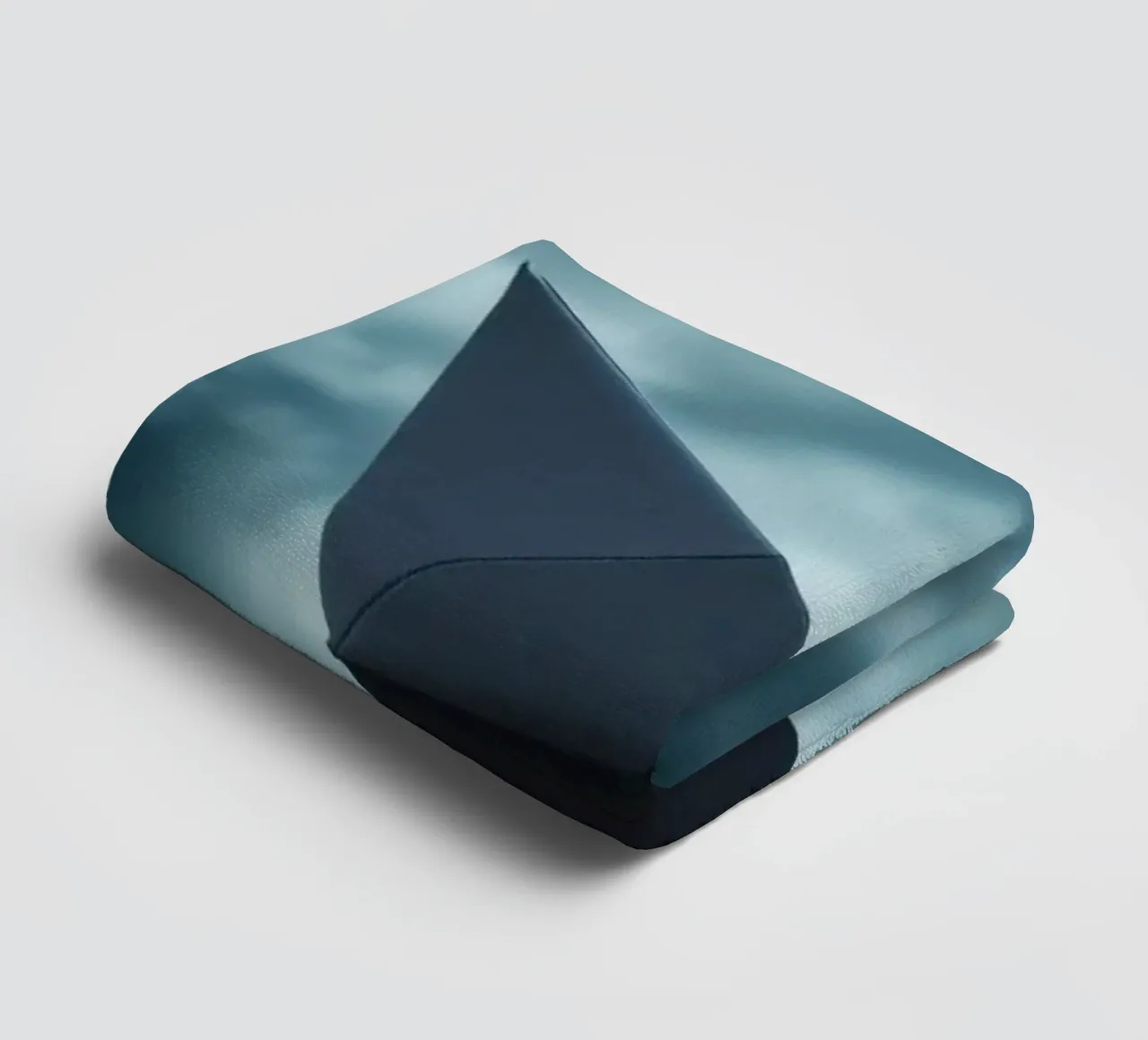 Floating origami crane against a dramatic cloudy sky towel by DesignDoodle