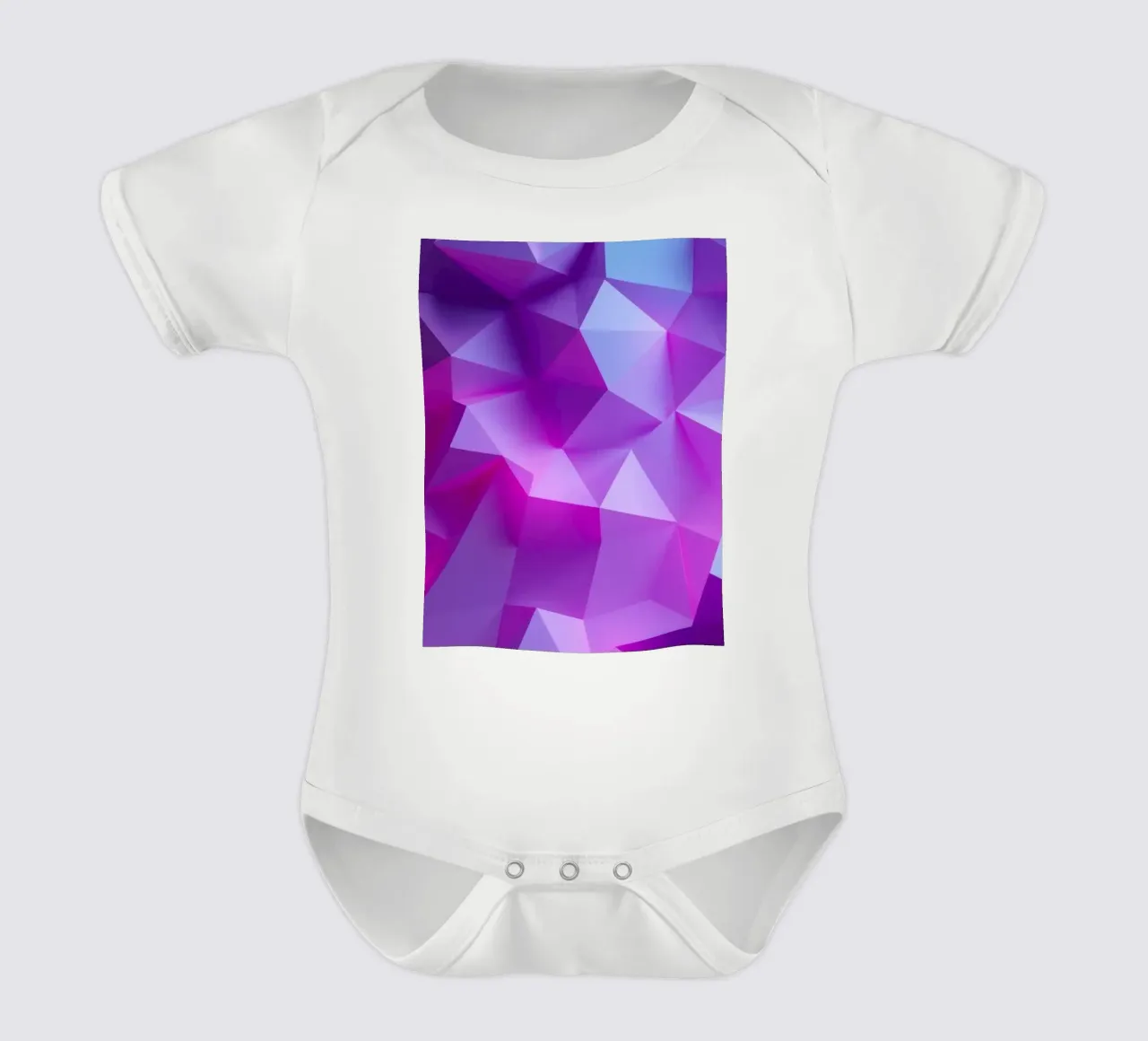 abstract background featuring multiple shades and gradient short-sleeve baby romper by DesignDoodle