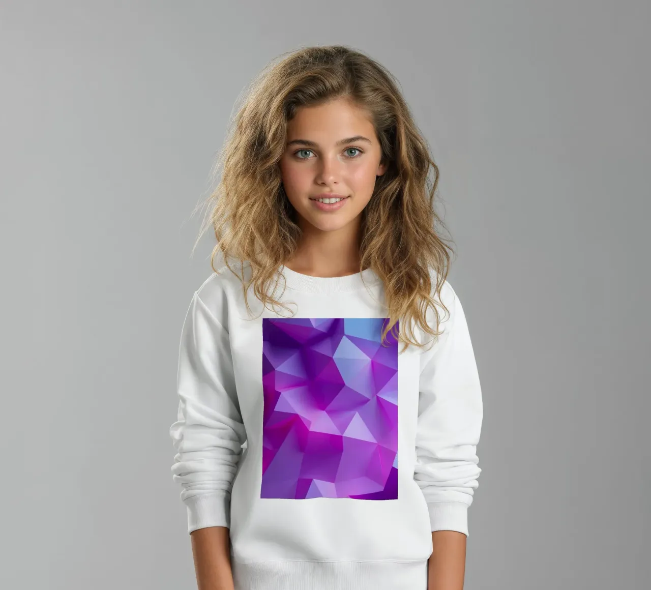 abstrakter Hintergrund mit mehreren Schattierungen und Farbverlauf Kinder Sweatshirt von DesignDoodle