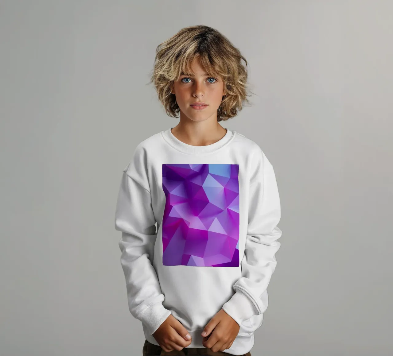abstrakter Hintergrund mit mehreren Schattierungen und Farbverlauf Kinder Sweatshirt von DesignDoodle