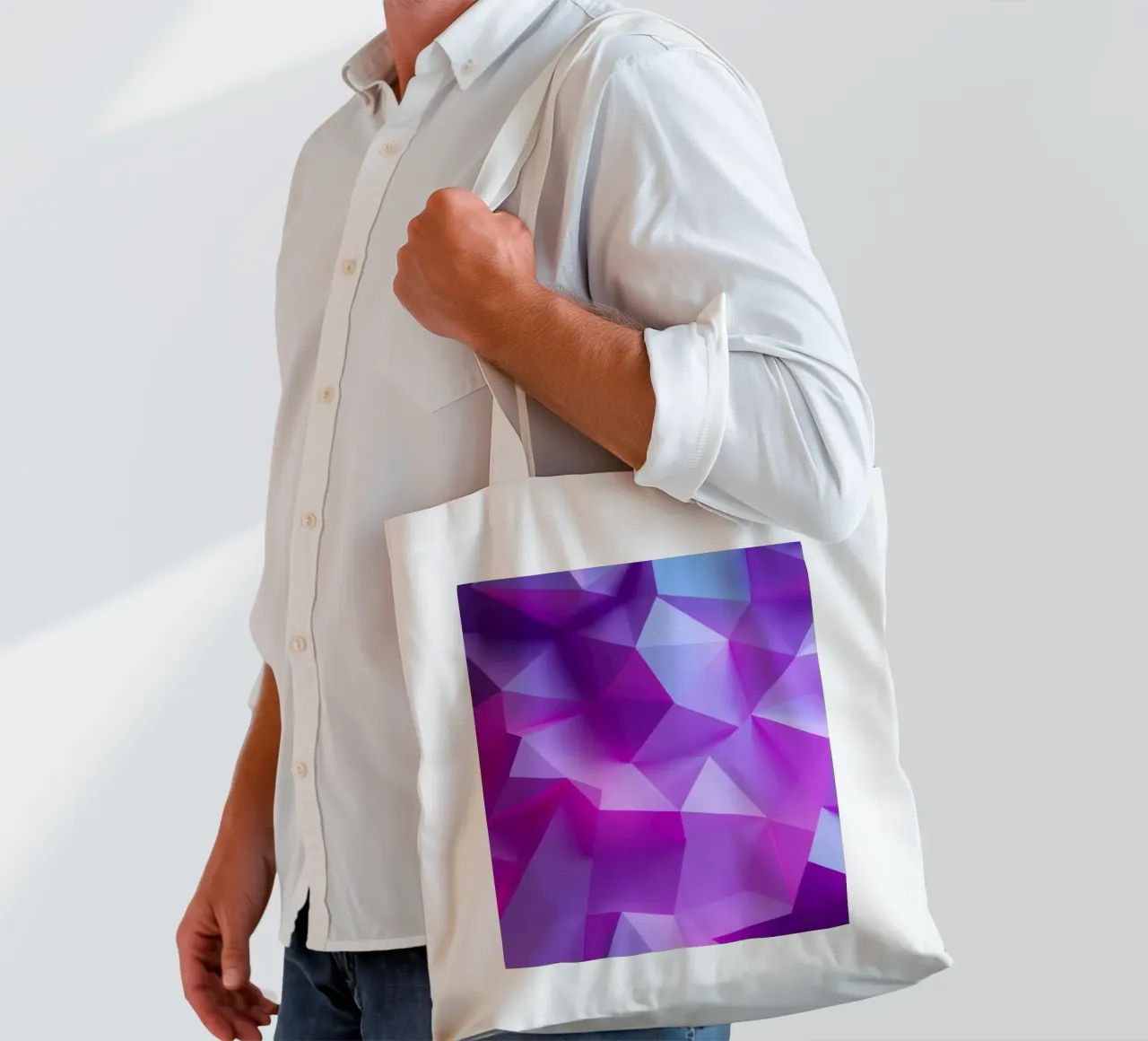 Sfondo astratto con sfumature multiple e gradiente borsa in juta da DesignDoodle