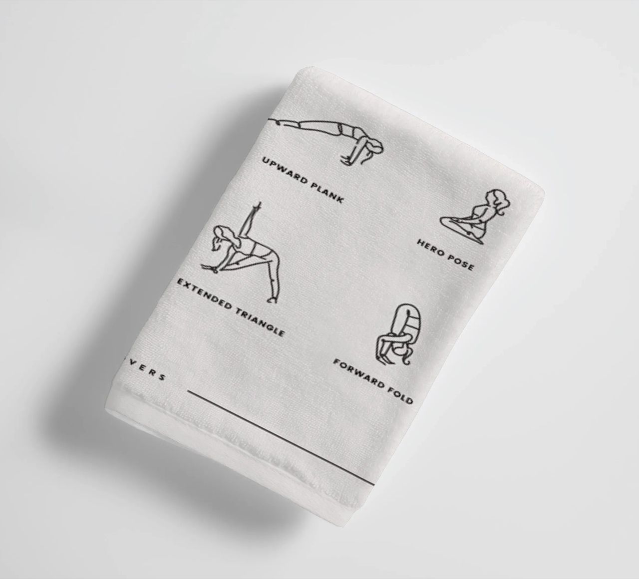 Yoga Chart 2 asciugamano da bagno da daylight design studio