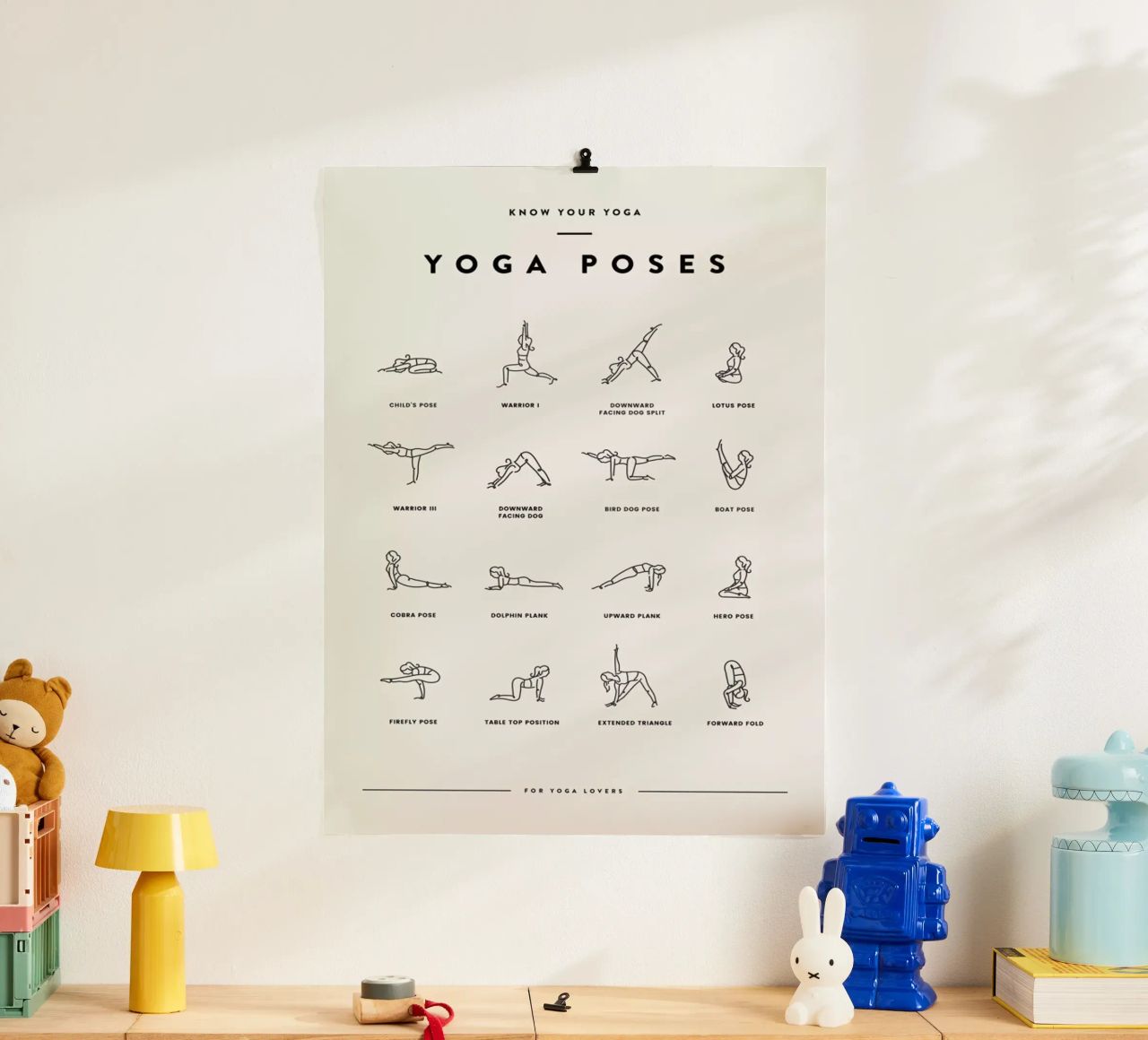 Yoga Chart 2 Poster von daylight design studio