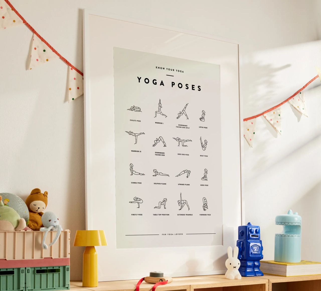 Yoga Chart 2 Poster von daylight design studio