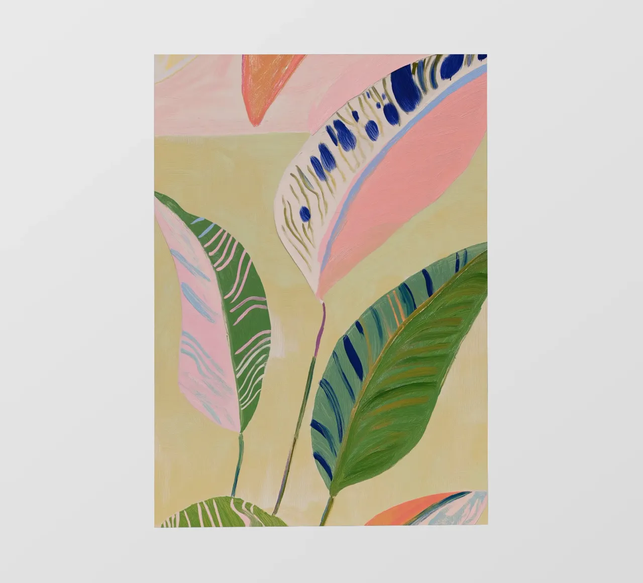 Botanical Print, Palm Print photo wallpaper by Boheme