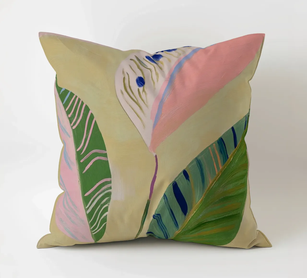 Botanical Print, Palm Print decorative cushion by Boheme