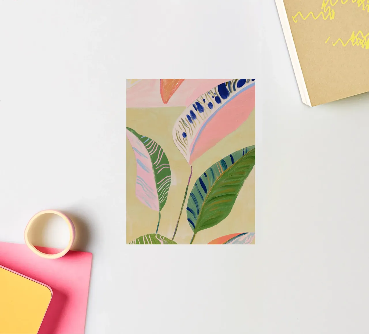Botanical Print, Palm Print sticker by Boheme