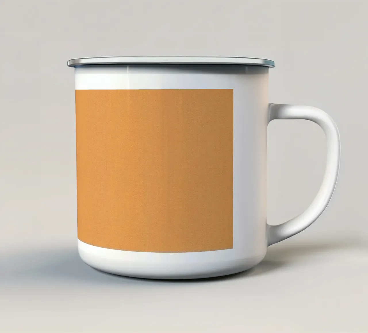 Sfondo caldo e strutturato in toni naturali tazza in smalto da DesignDoodle