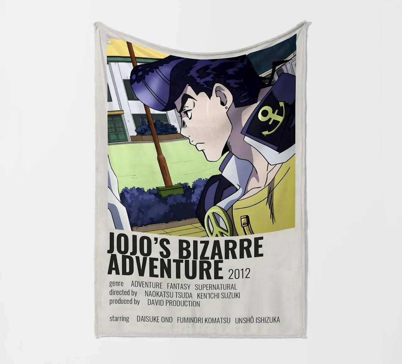 JOJO'S BIZARRE ADVENTURE 2012 coperta in pile da Totoya