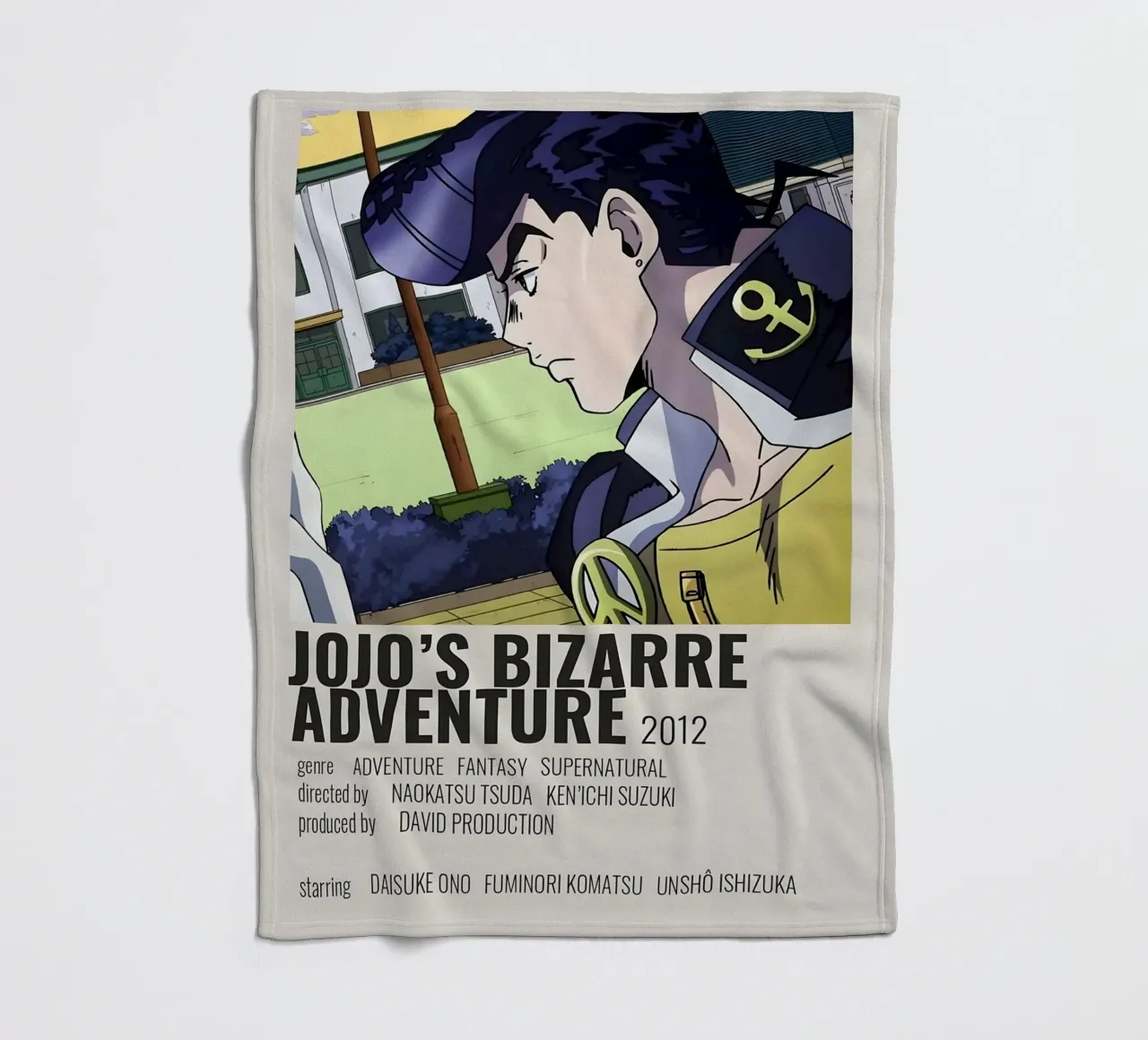 JOJO'S BIZARRE ADVENTURE 2012 coperta in pile da Totoya