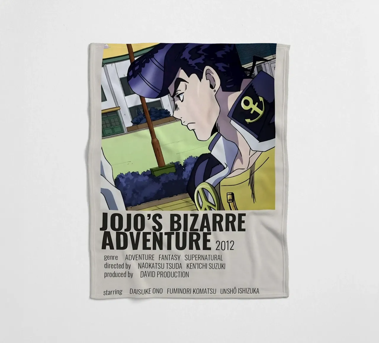 JOJO'S BIZARRE ADVENTURE 2012 coperta in pile da Totoya
