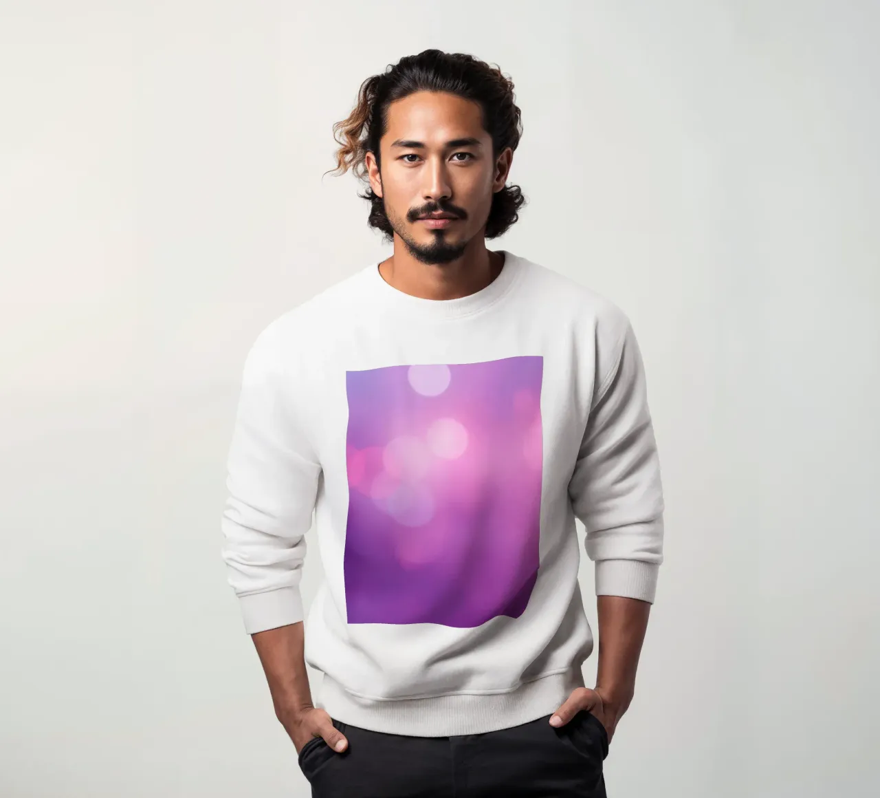 Gli effetti bokeh colorati creano un'atmosfera da sogno ad un livello di felpa da DesignDoodle