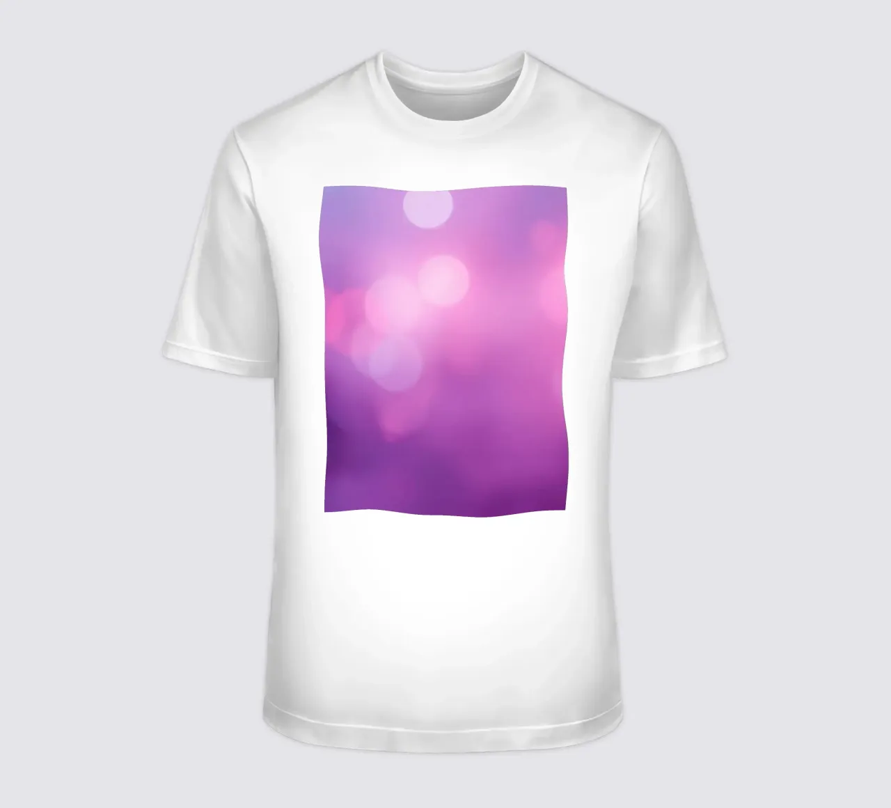 Gli effetti bokeh colorati creano un'atmosfera da sogno ad un livello di t-shirt da DesignDoodle
