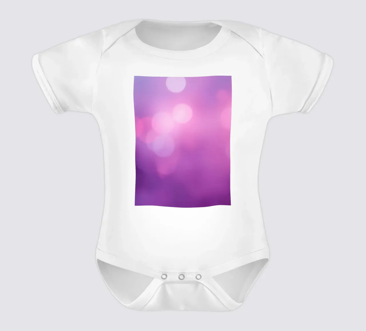 Gli effetti bokeh colorati creano un'atmosfera da sogno ad un livello di body neonato maniche corte da DesignDoodle
