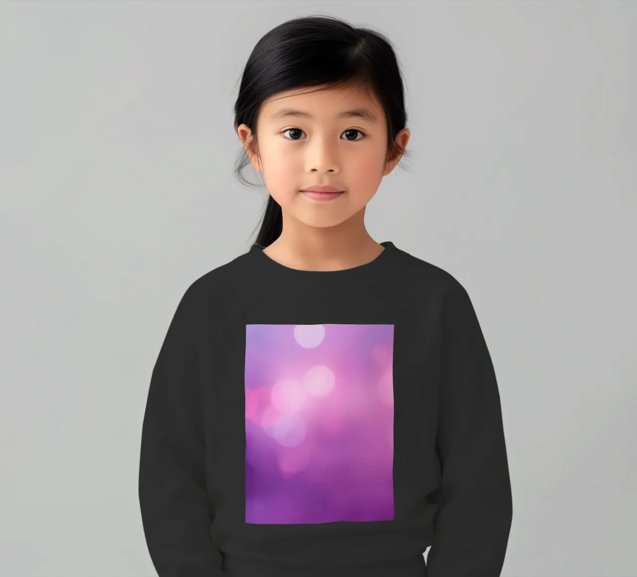 Gli effetti bokeh colorati creano un'atmosfera da sogno ad un livello di felpa bambino da DesignDoodle