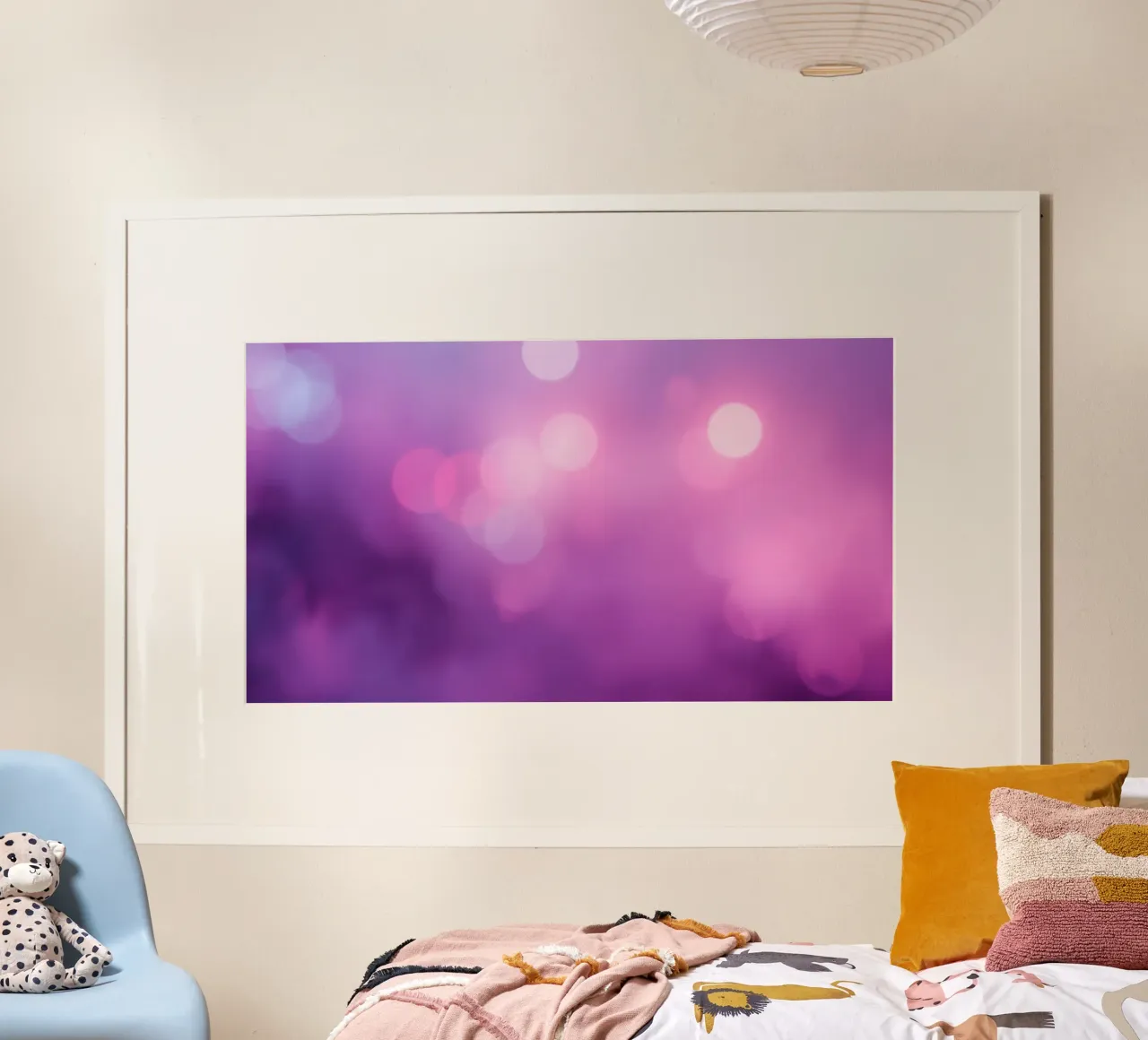 Gli effetti bokeh colorati creano un'atmosfera da sogno ad un livello di carta hahnemühle da DesignDoodle