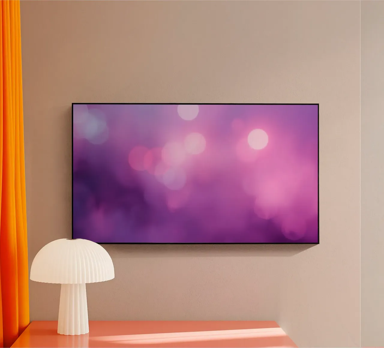 Gli effetti bokeh colorati creano un'atmosfera da sogno ad un livello di plexiglass da DesignDoodle