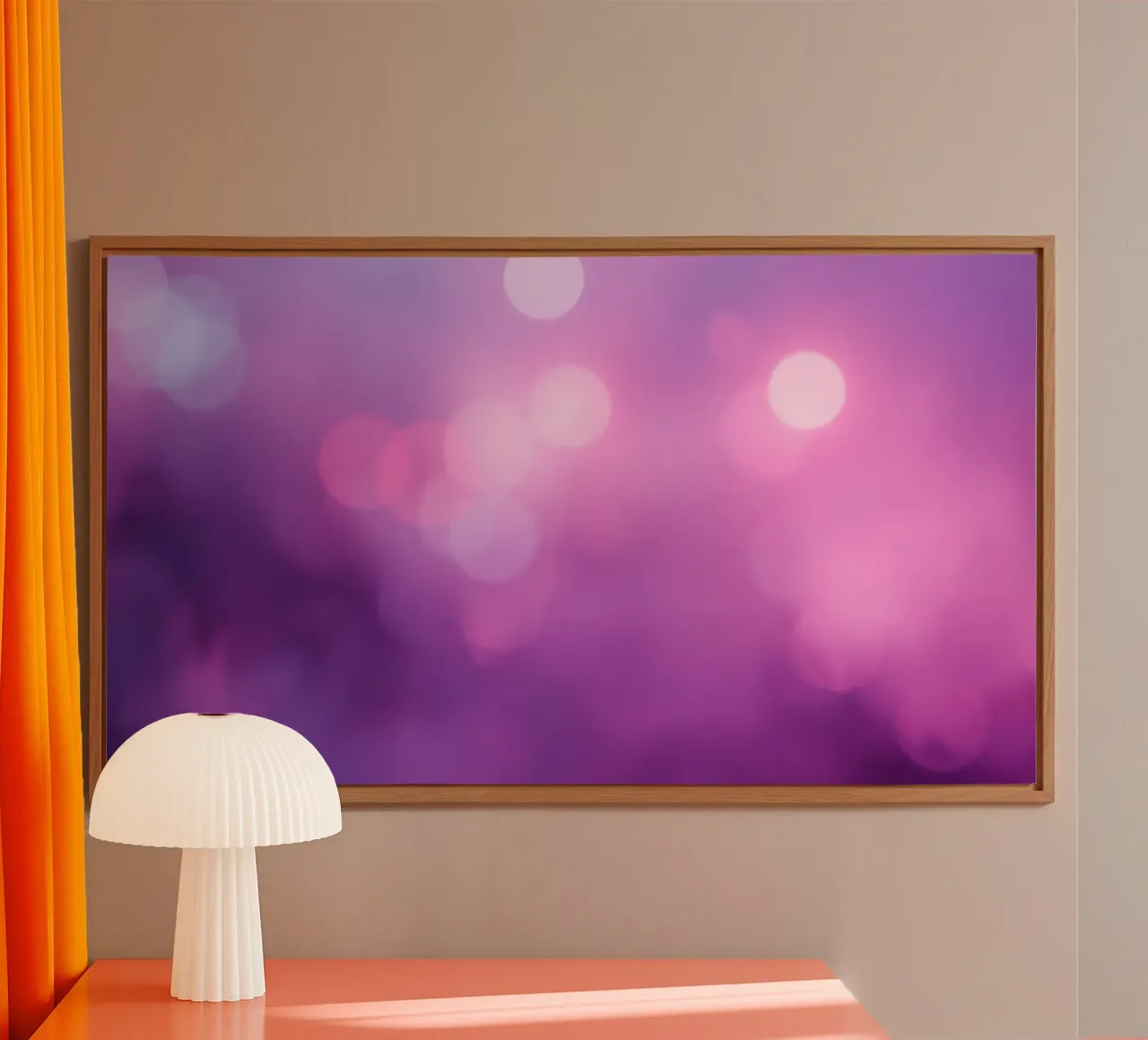 Les effets bokeh colorés créent une atmosphère de rêve à une vitesse encore plus élevée. alu dibond de DesignDoodle