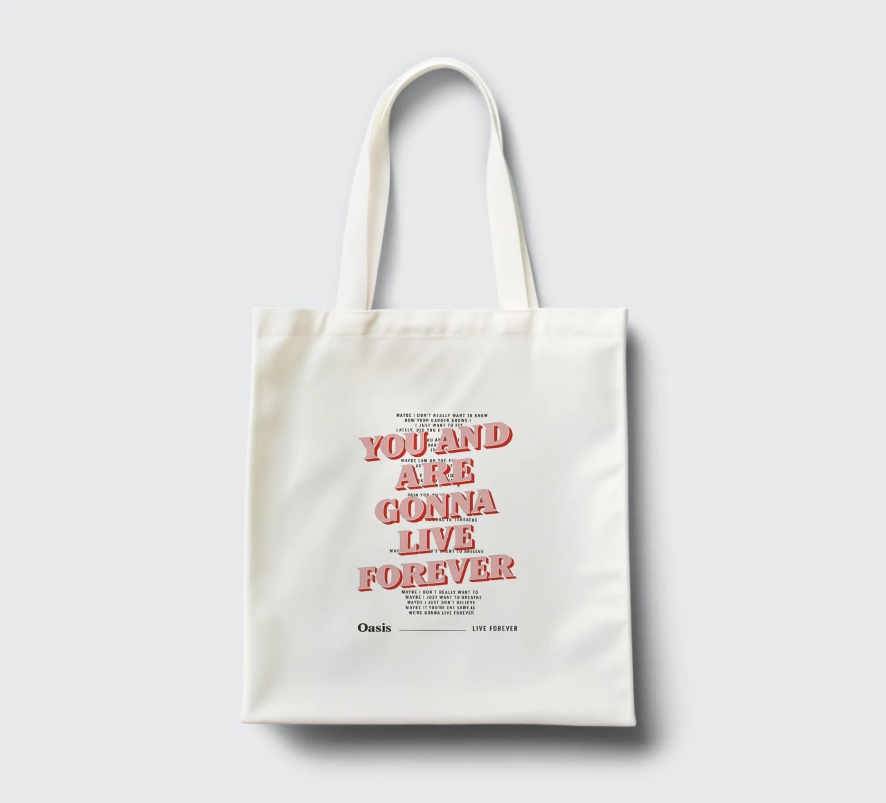 You and I Are Gonna Live Forever – Oasis borsa in juta da Attaboy Dsgn
