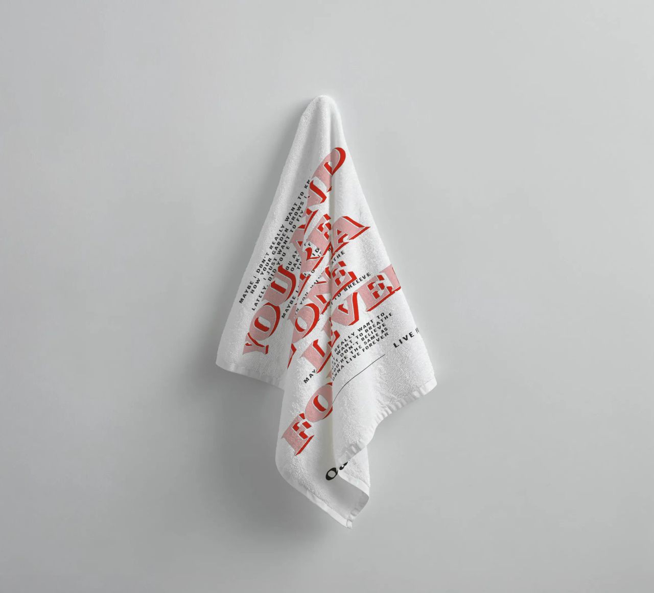 You and I Are Gonna Live Forever – Oasis asciugamano da bagno da Attaboy Dsgn