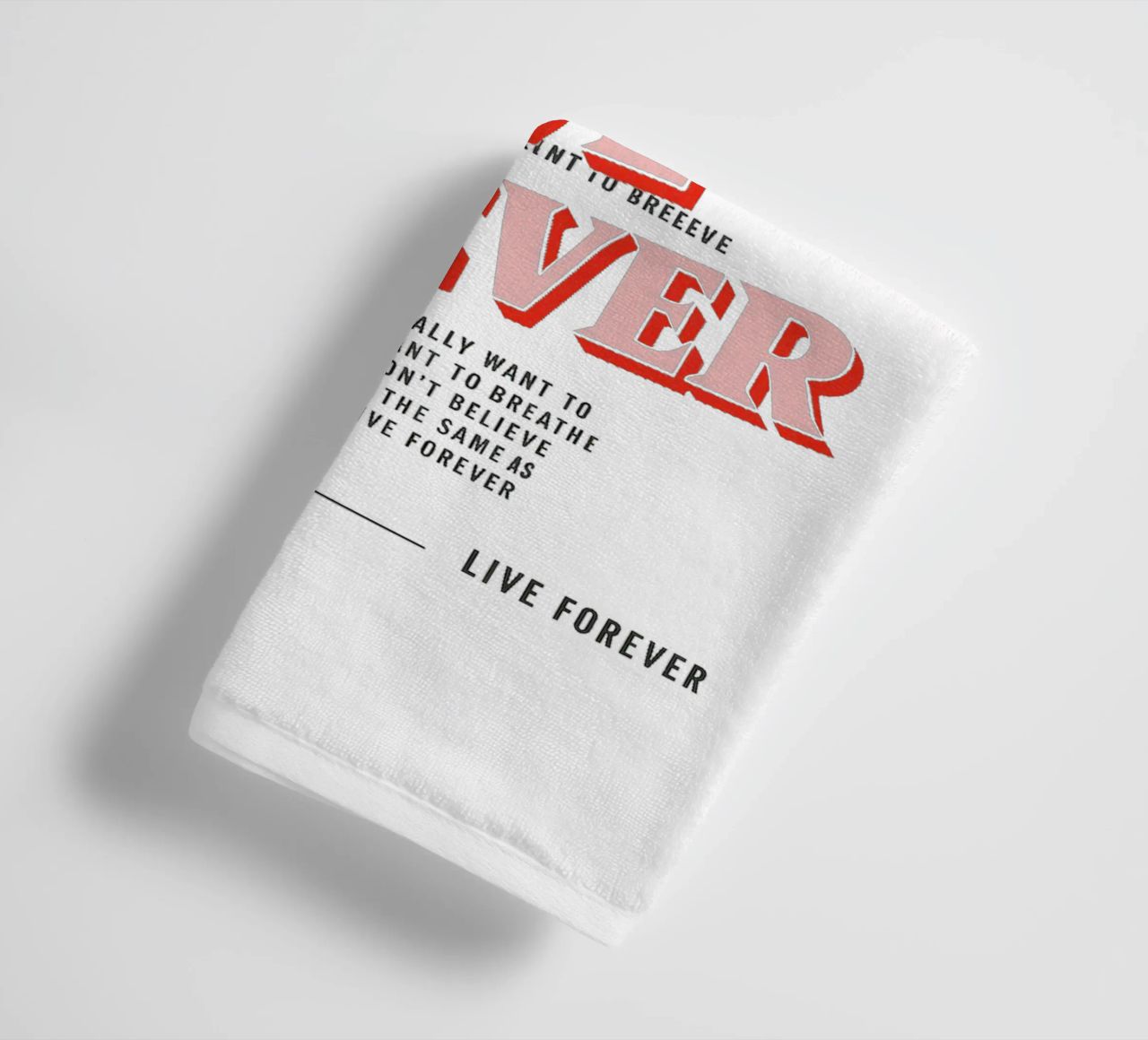 You and I Are Gonna Live Forever – Oasis asciugamano da bagno da Attaboy Dsgn