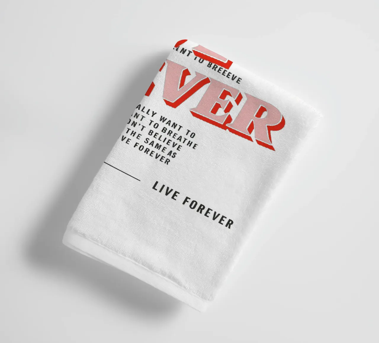 You and I Are Gonna Live Forever – Oasis asciugamano da bagno da Attaboy Dsgn