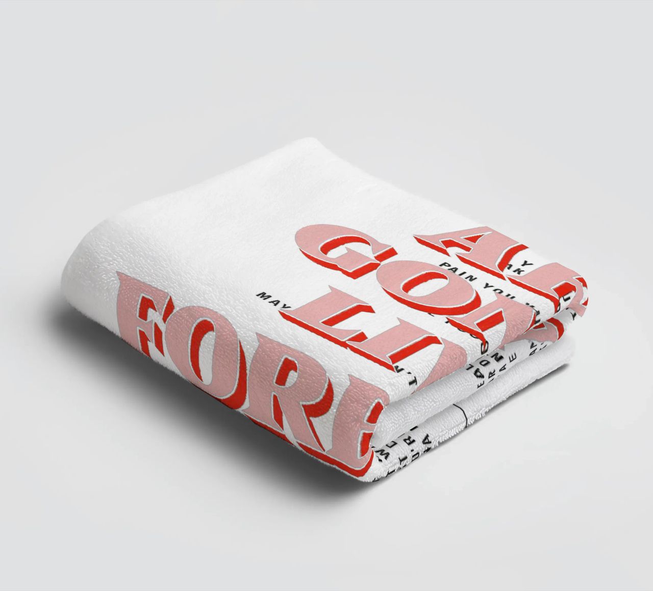 You and I Are Gonna Live Forever – Oasis asciugamano da bagno da Attaboy Dsgn