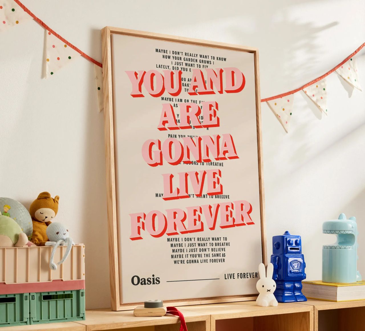 You and I Are Gonna Live Forever – Oasis canvas by Attaboy Dsgn