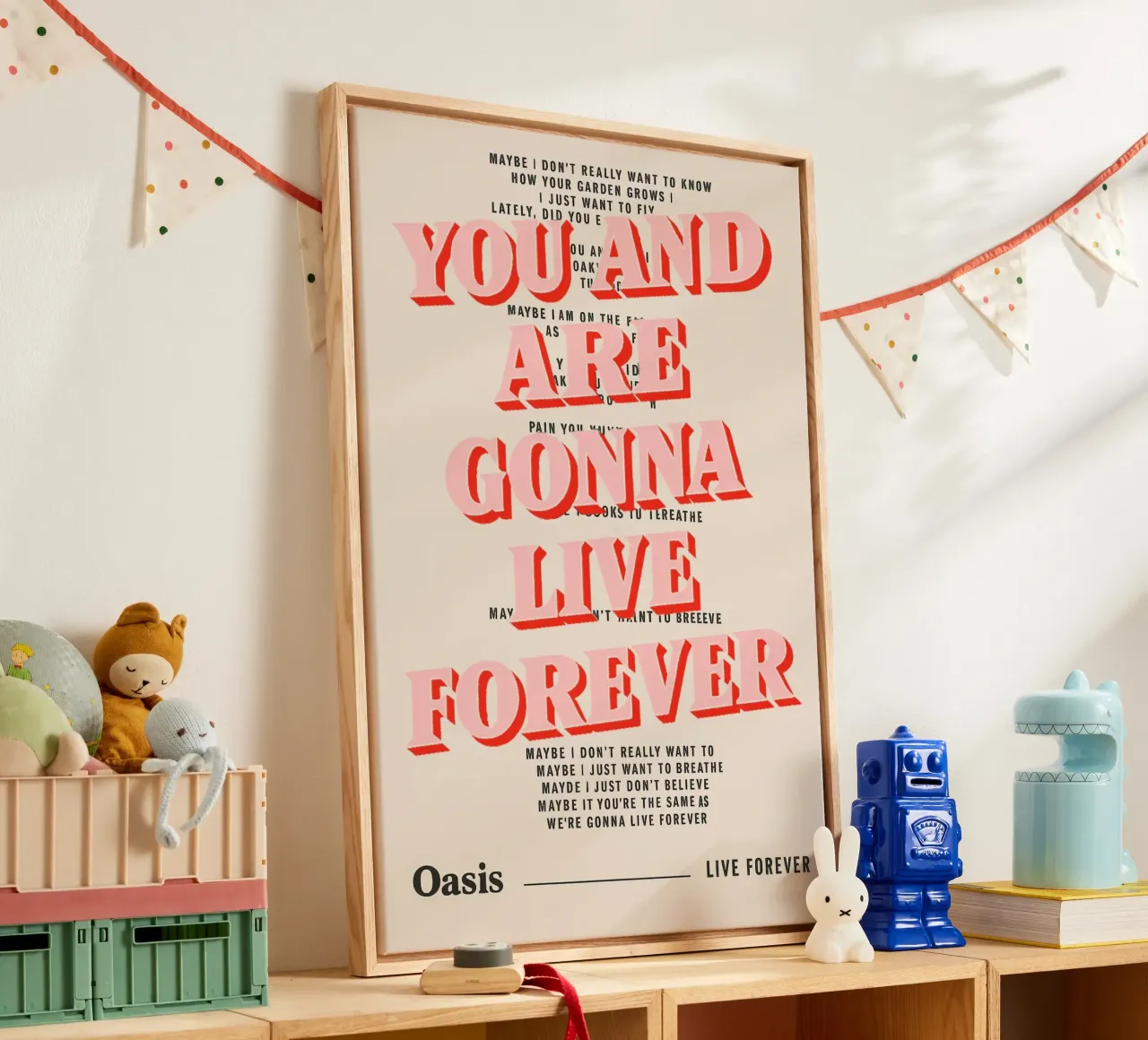 You and I Are Gonna Live Forever – Oasis tela da Attaboy Dsgn