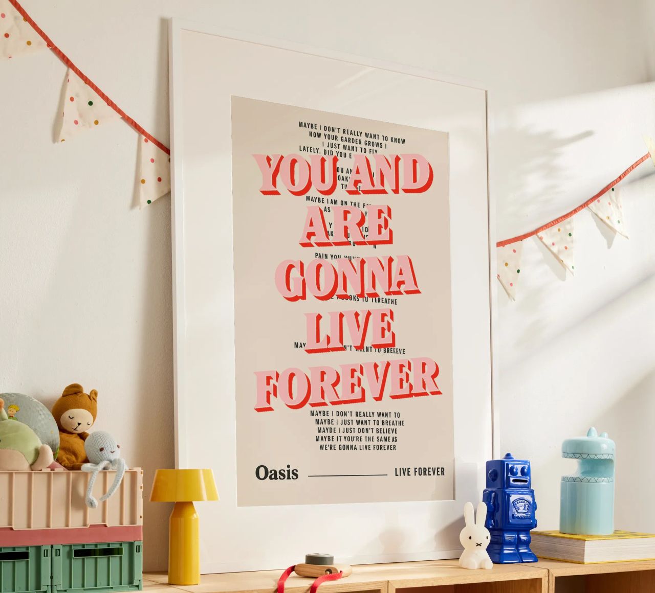 You and I Are Gonna Live Forever – Oasis poster by Attaboy Dsgn