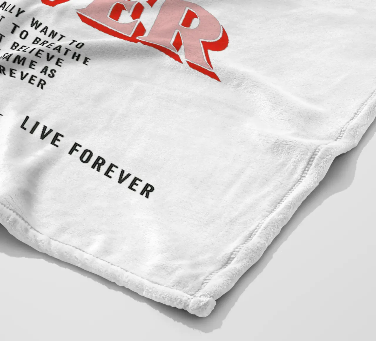 You and I Are Gonna Live Forever – Oasis coperta in pile da Attaboy Dsgn