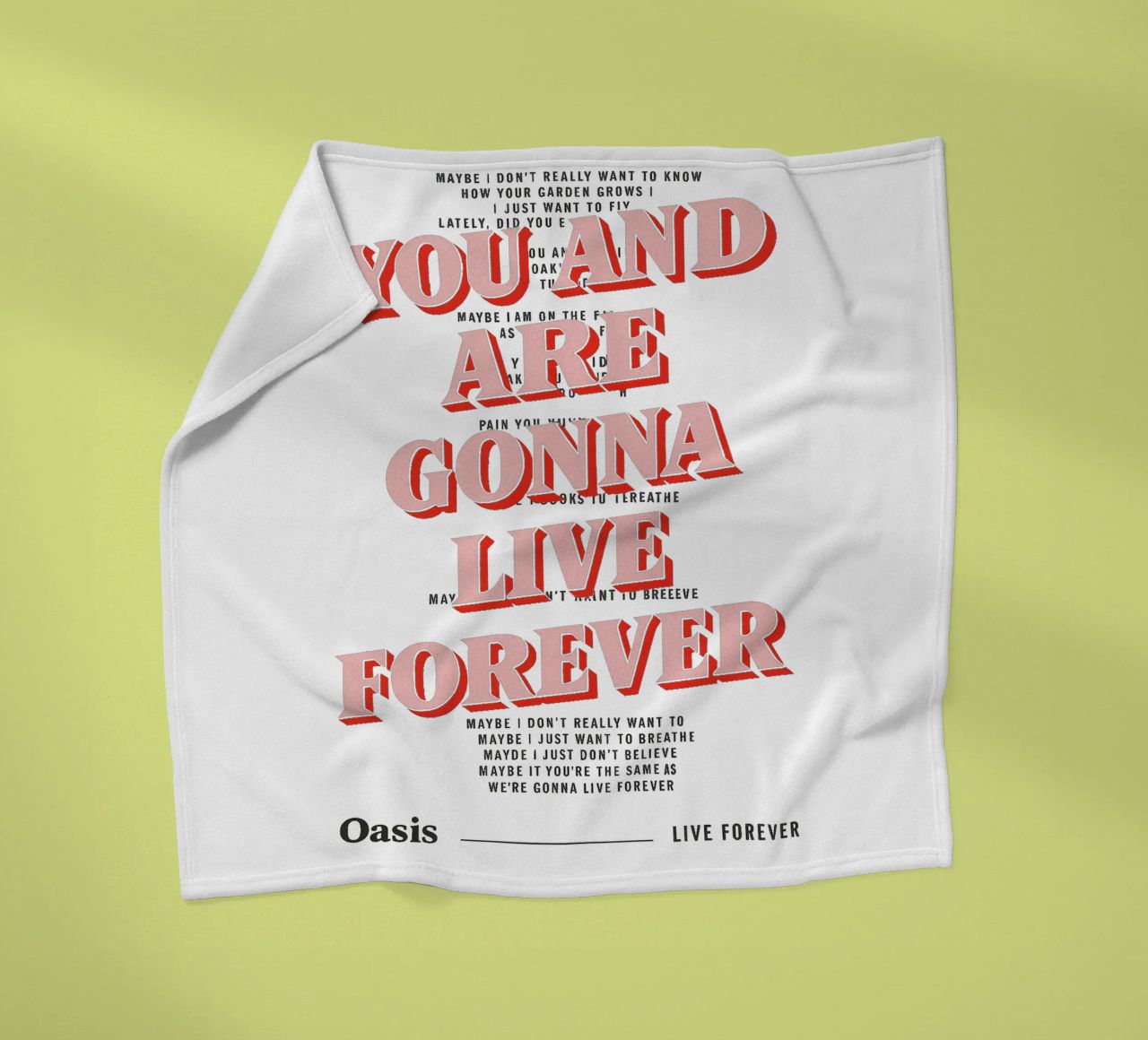 You and I Are Gonna Live Forever – Oasis coperta in pile da Attaboy Dsgn