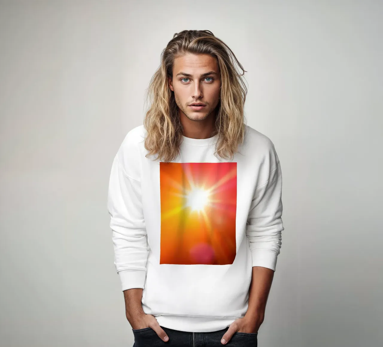 La luce del sole irradia calore durante un pomeriggio di tranquillità felpa da DesignDoodle