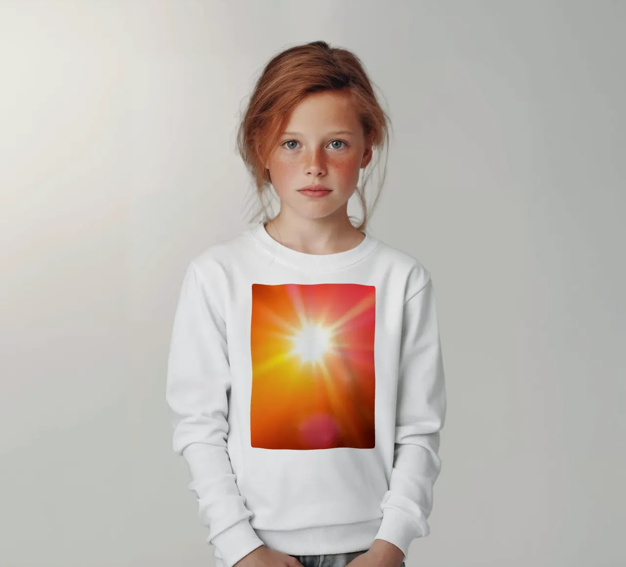 La luce del sole irradia calore durante un pomeriggio di tranquillità felpa bambino da DesignDoodle